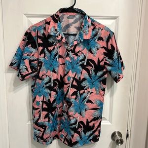 Hawaiian button down shein shirt